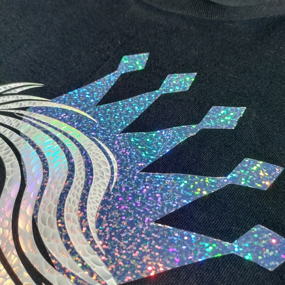 📸 Holographic Crowned Lion T-shirt - Picture 6 of 17